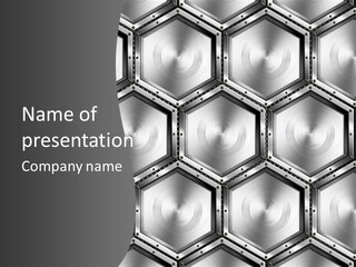 Geometric Gray Silver PowerPoint Template