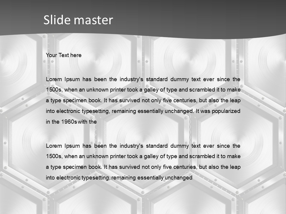 Geometric Gray Silver PowerPoint Template