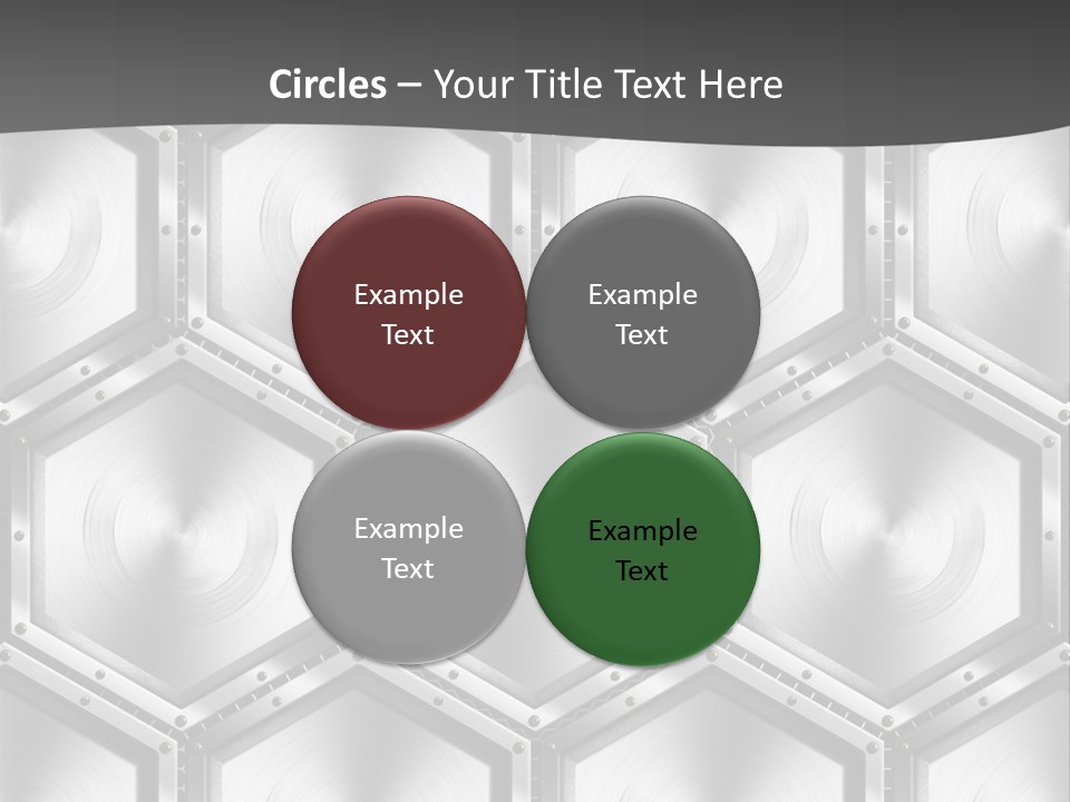 Geometric Gray Silver PowerPoint Template