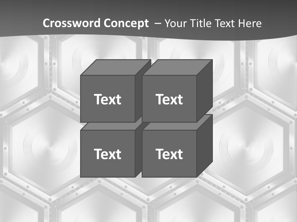 Geometric Gray Silver PowerPoint Template