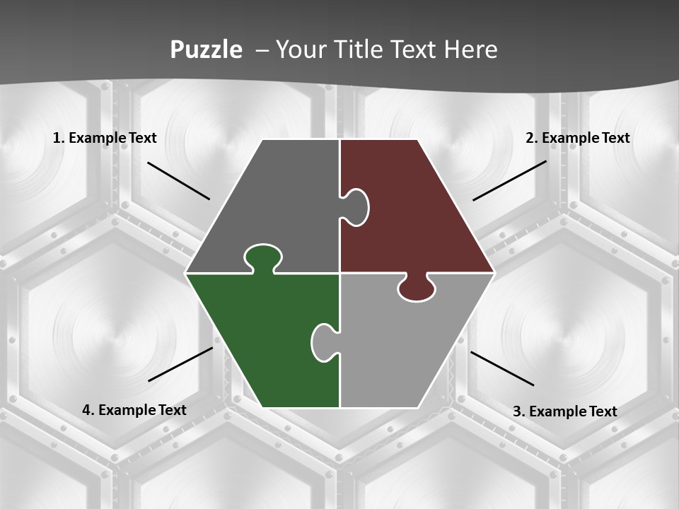 Geometric Gray Silver PowerPoint Template