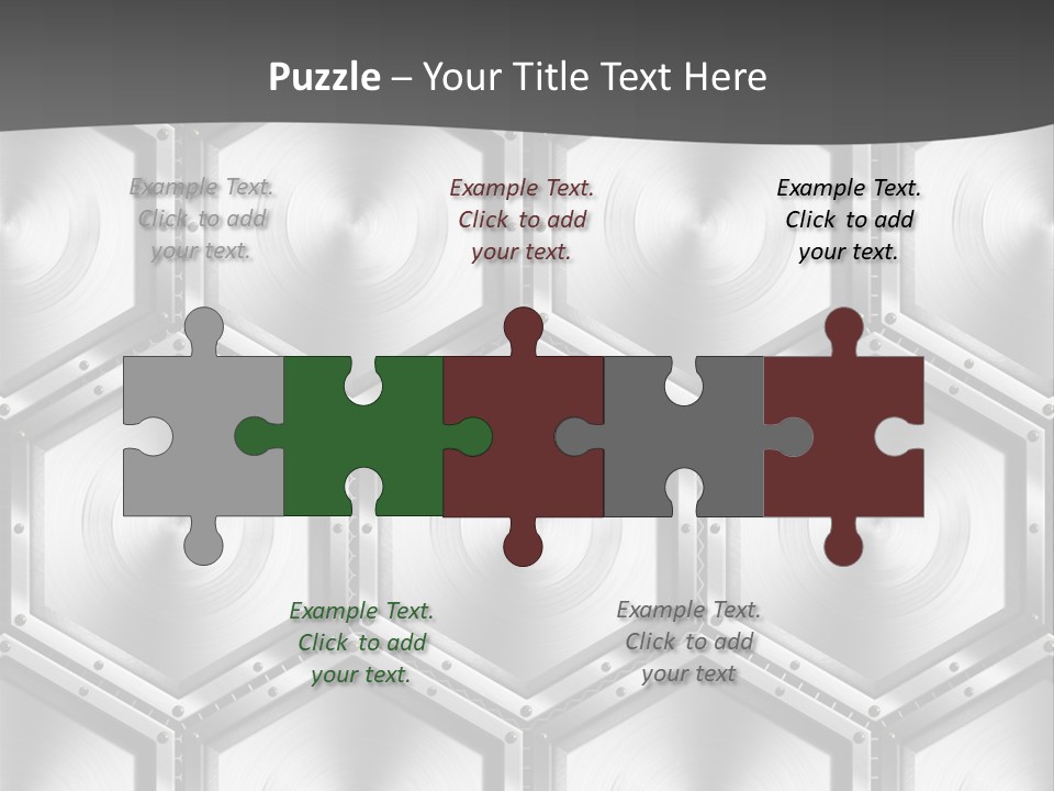 Geometric Gray Silver PowerPoint Template