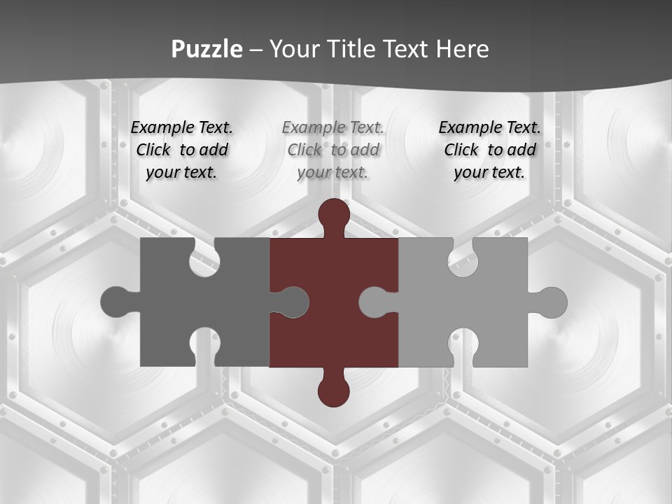 Geometric Gray Silver PowerPoint Template