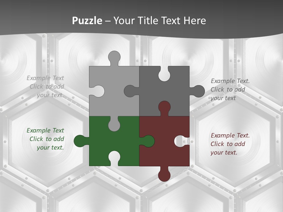 Geometric Gray Silver PowerPoint Template