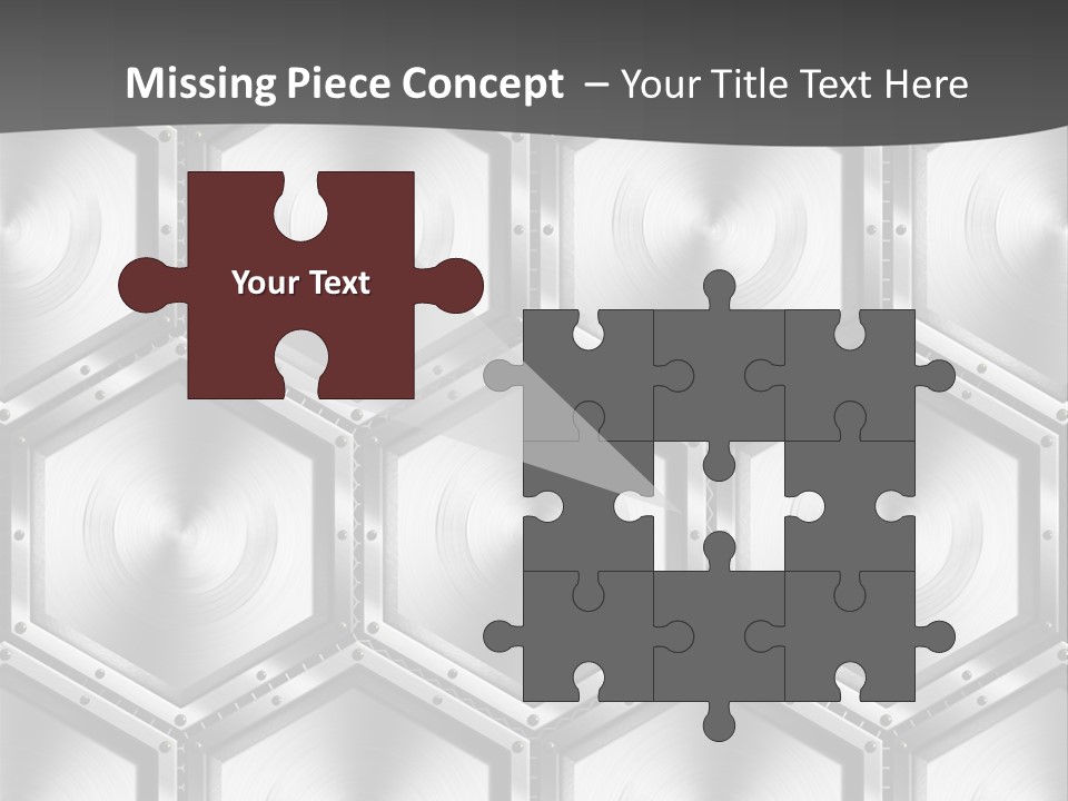 Geometric Gray Silver PowerPoint Template