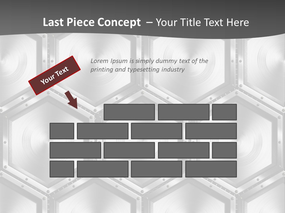 Geometric Gray Silver PowerPoint Template