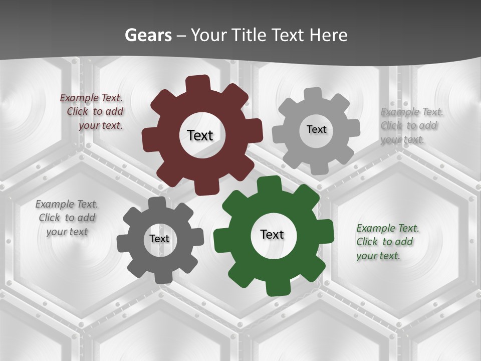 Geometric Gray Silver PowerPoint Template