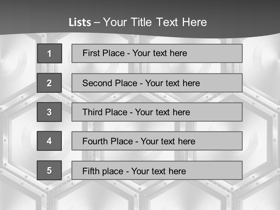 Geometric Gray Silver PowerPoint Template