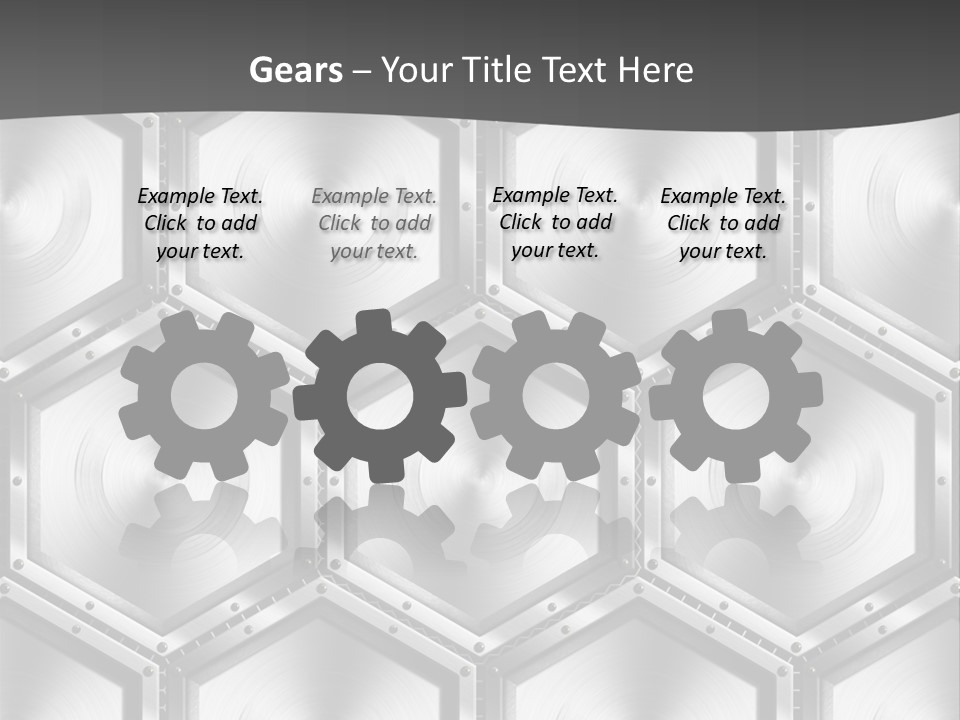 Geometric Gray Silver PowerPoint Template