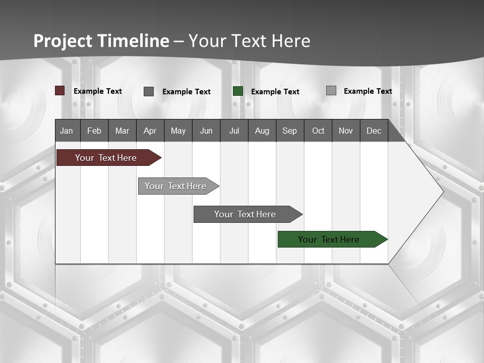 Geometric Gray Silver PowerPoint Template