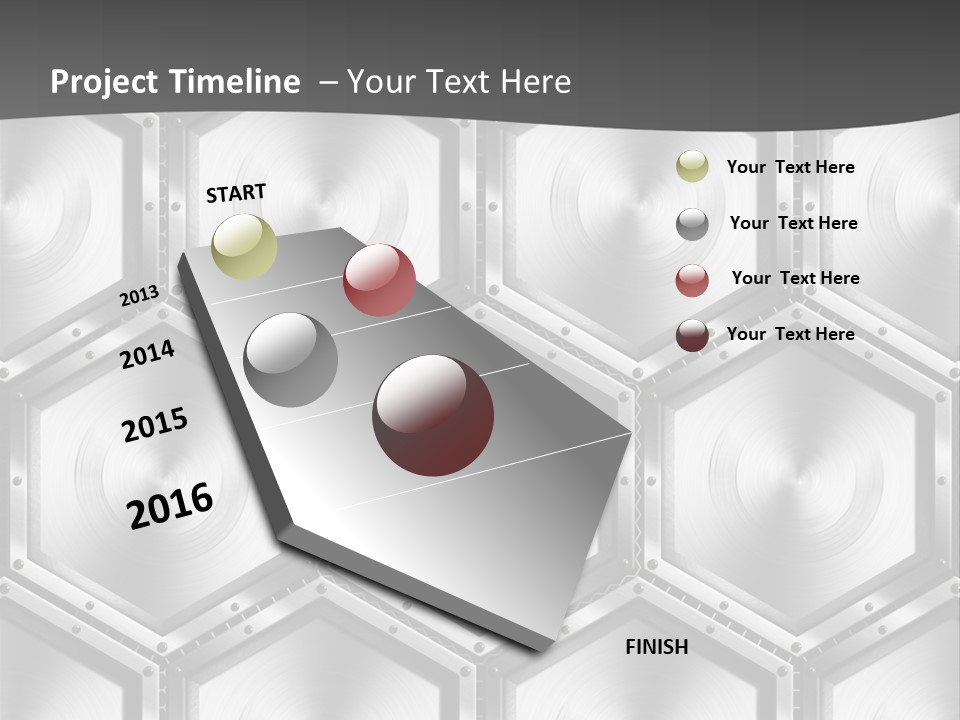 Geometric Gray Silver PowerPoint Template