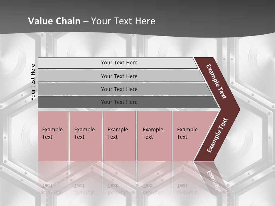 Geometric Gray Silver PowerPoint Template