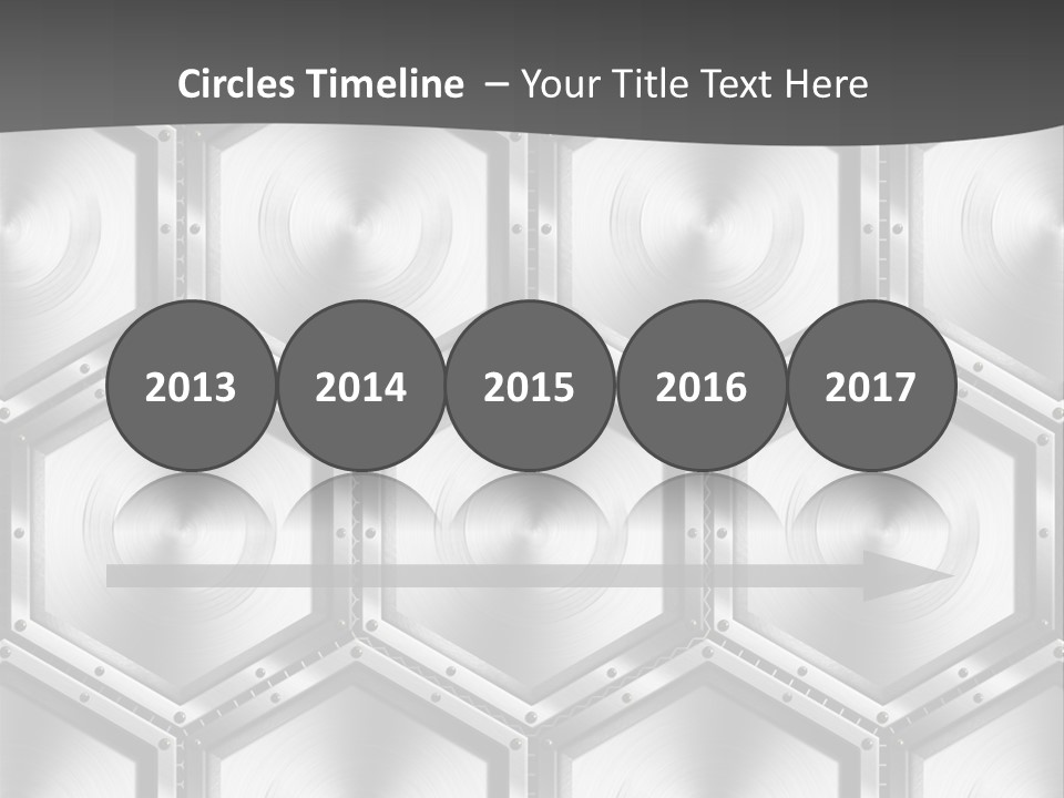 Geometric Gray Silver PowerPoint Template