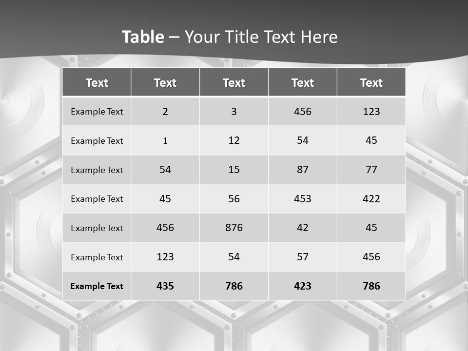 Geometric Gray Silver PowerPoint Template