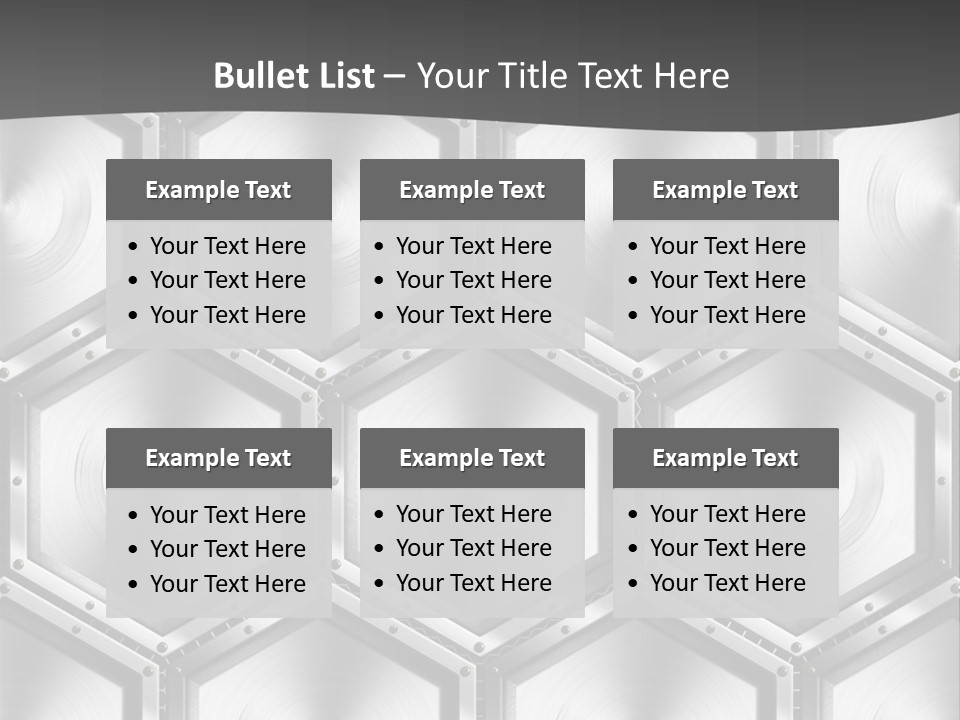 Geometric Gray Silver PowerPoint Template