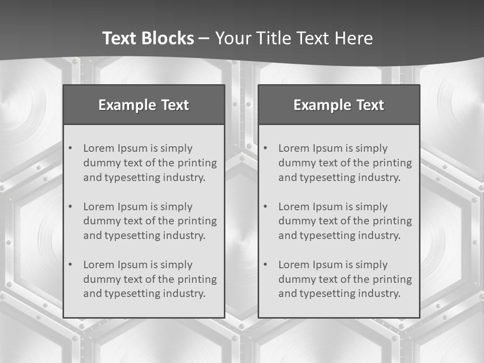 Geometric Gray Silver PowerPoint Template