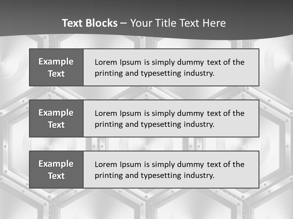 Geometric Gray Silver PowerPoint Template