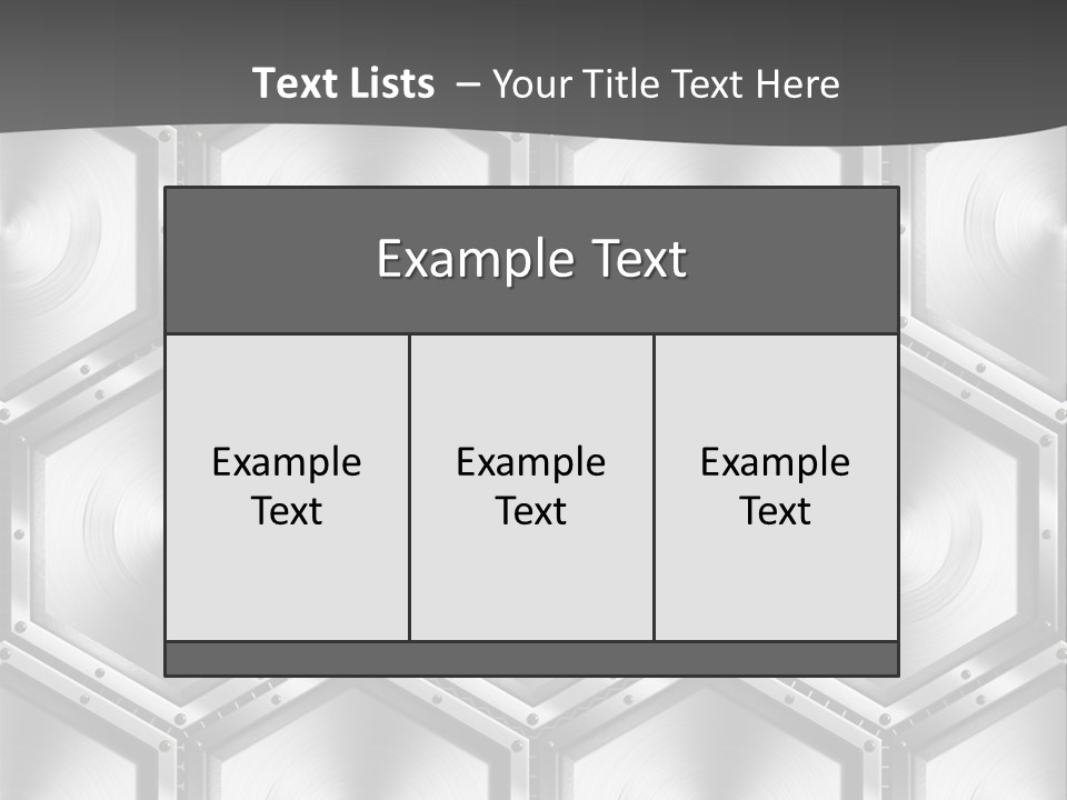Geometric Gray Silver PowerPoint Template