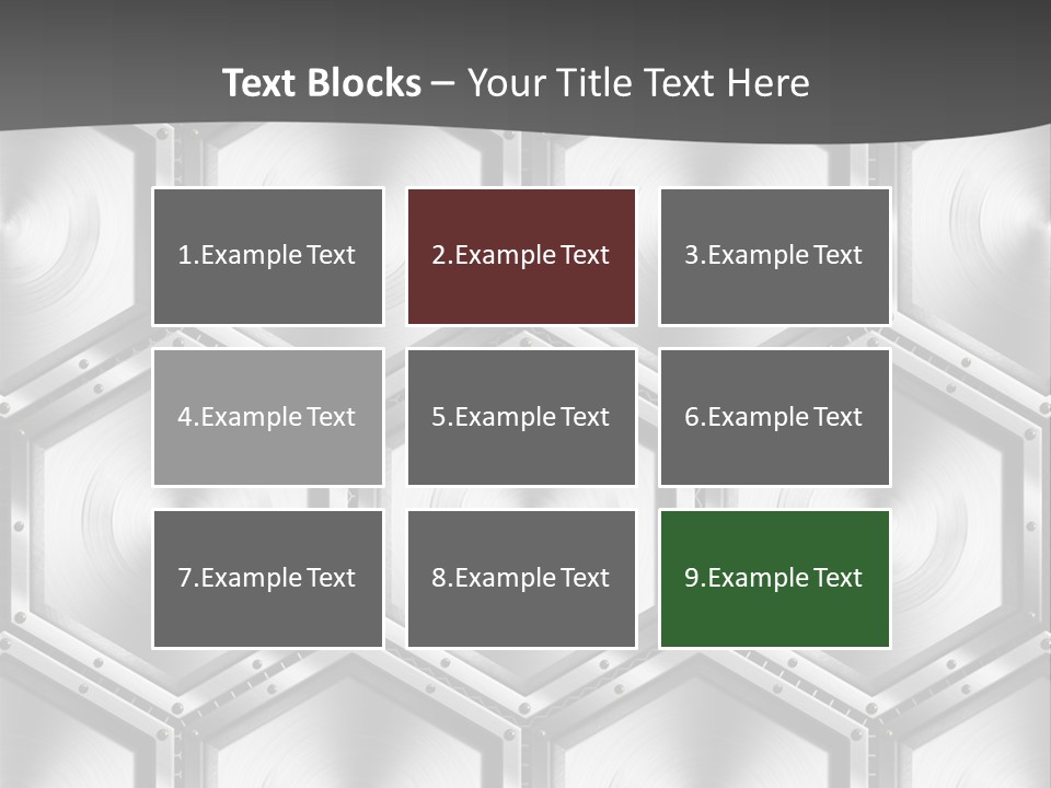 Geometric Gray Silver PowerPoint Template