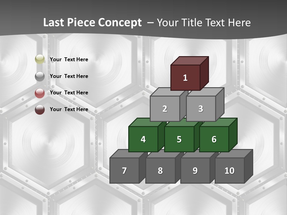 Geometric Gray Silver PowerPoint Template