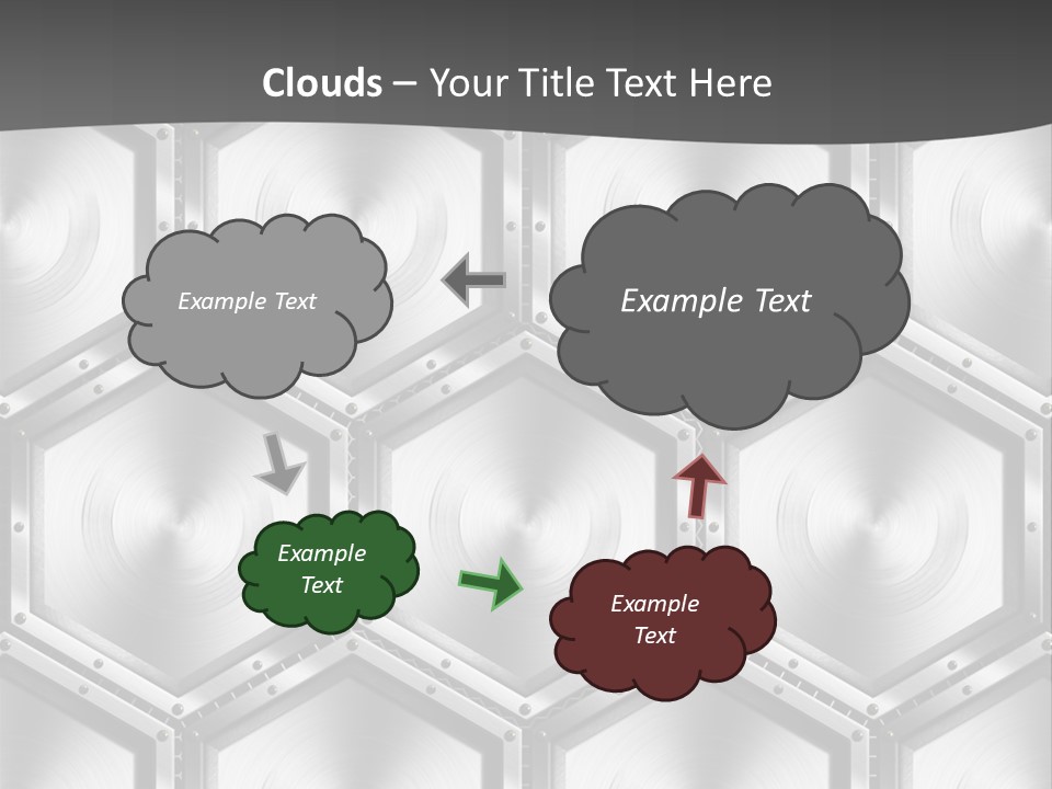 Geometric Gray Silver PowerPoint Template