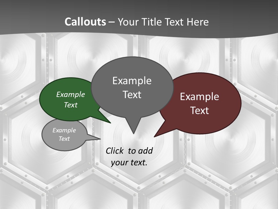 Geometric Gray Silver PowerPoint Template