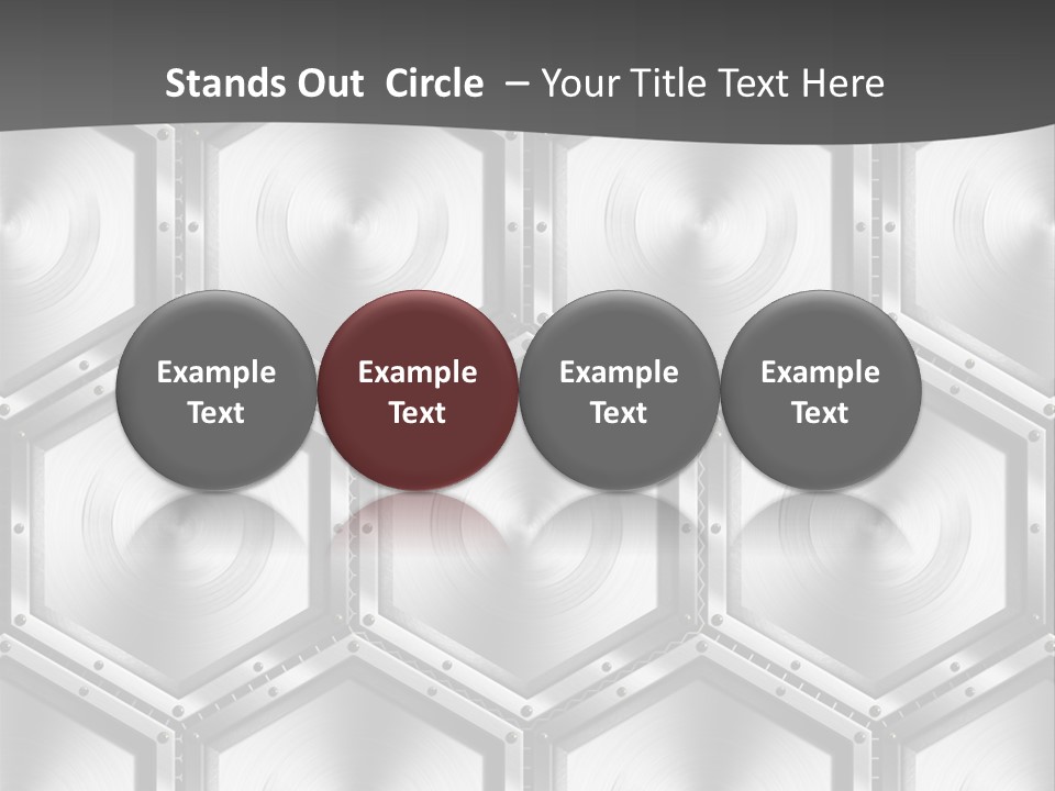 Geometric Gray Silver PowerPoint Template