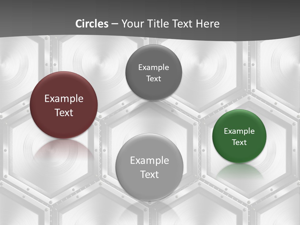 Geometric Gray Silver PowerPoint Template