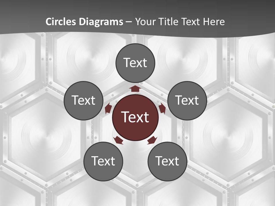 Geometric Gray Silver PowerPoint Template