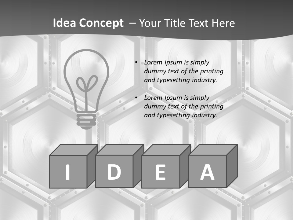 Geometric Gray Silver PowerPoint Template