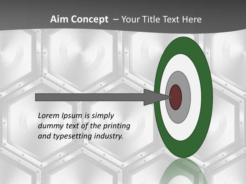 Geometric Gray Silver PowerPoint Template