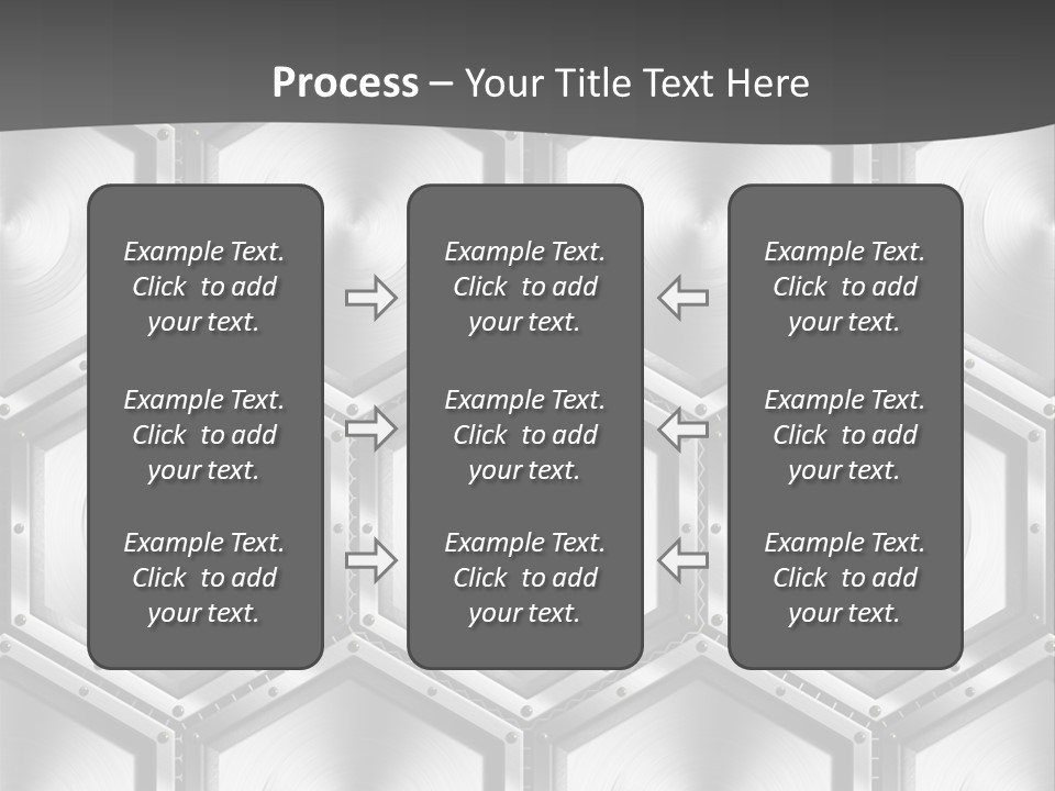 Geometric Gray Silver PowerPoint Template