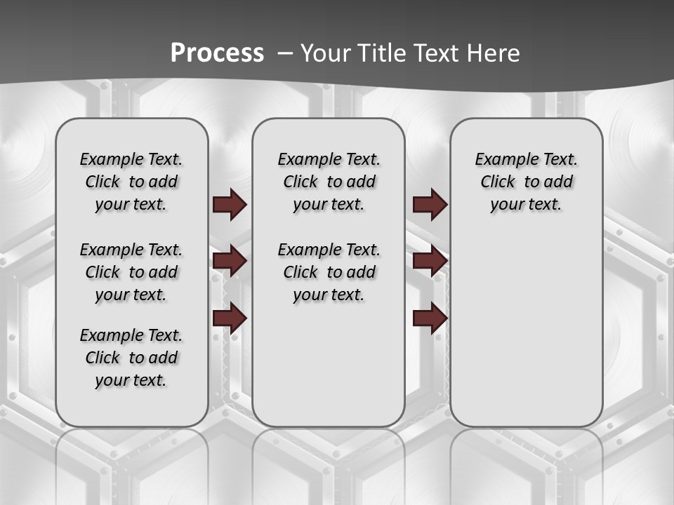 Geometric Gray Silver PowerPoint Template