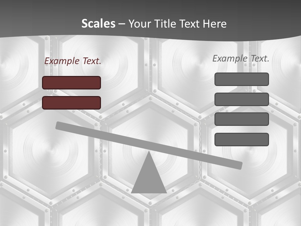 Geometric Gray Silver PowerPoint Template