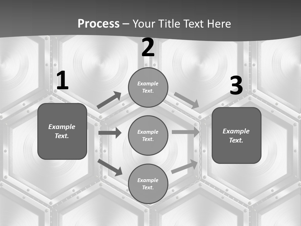 Geometric Gray Silver PowerPoint Template