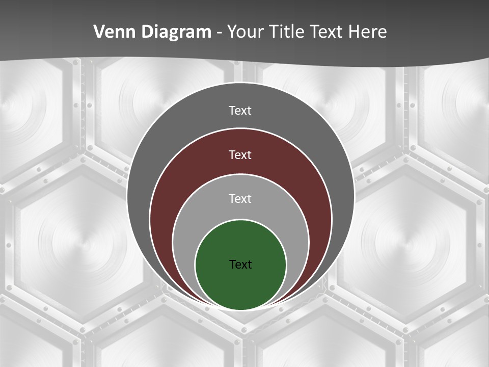 Geometric Gray Silver PowerPoint Template