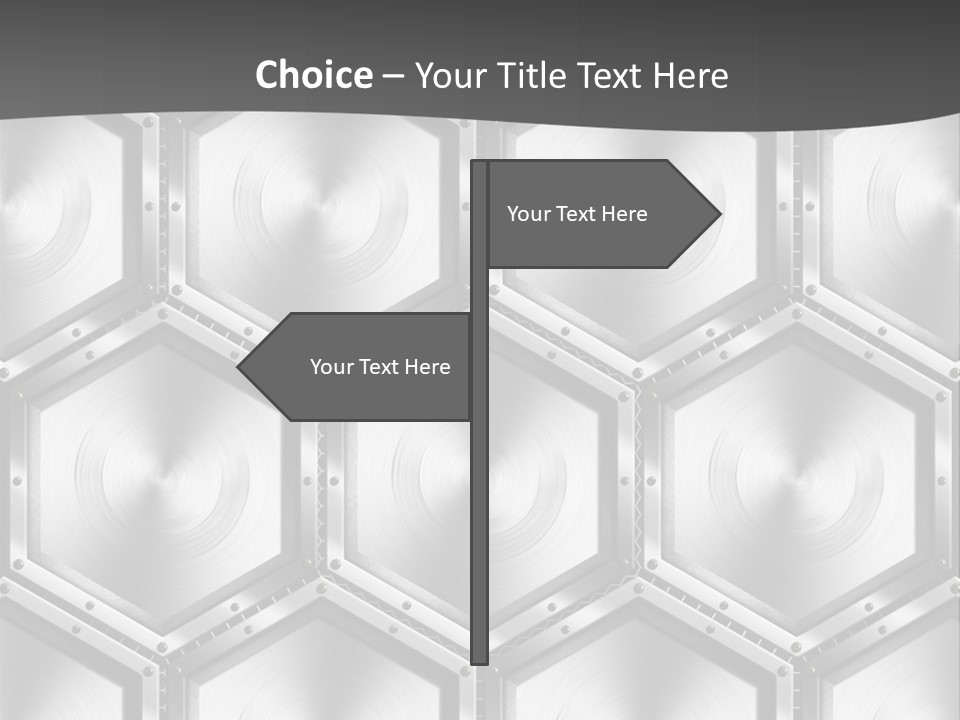 Geometric Gray Silver PowerPoint Template