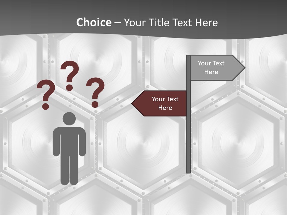 Geometric Gray Silver PowerPoint Template