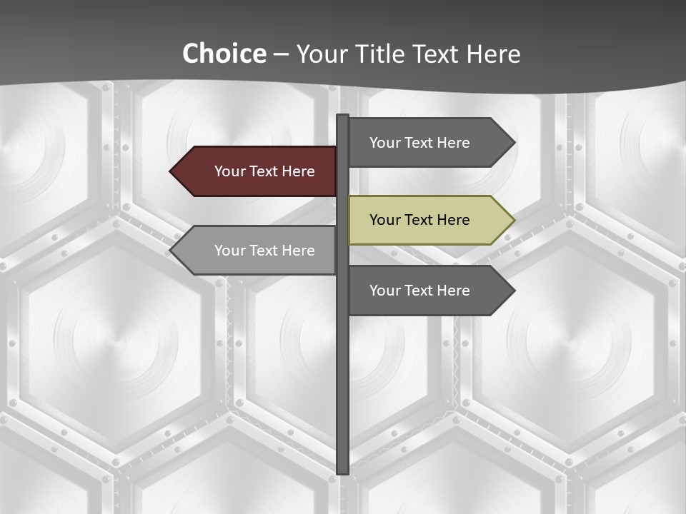 Geometric Gray Silver PowerPoint Template