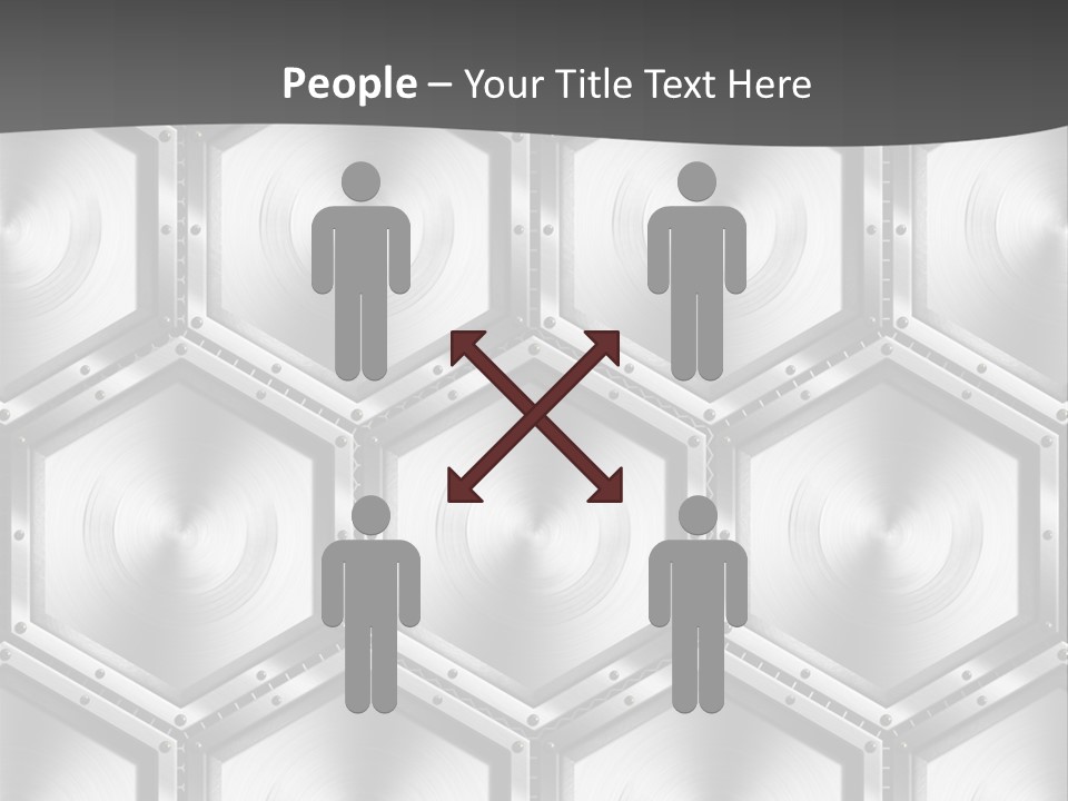 Geometric Gray Silver PowerPoint Template