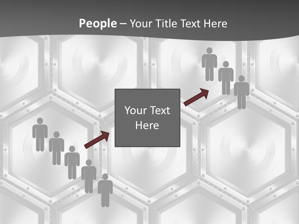 Geometric Gray Silver PowerPoint Template