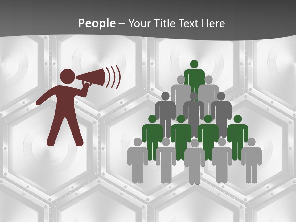 Geometric Gray Silver PowerPoint Template