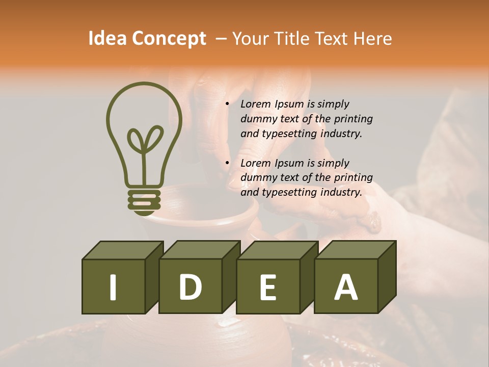 Skill Jar Hand PowerPoint Template