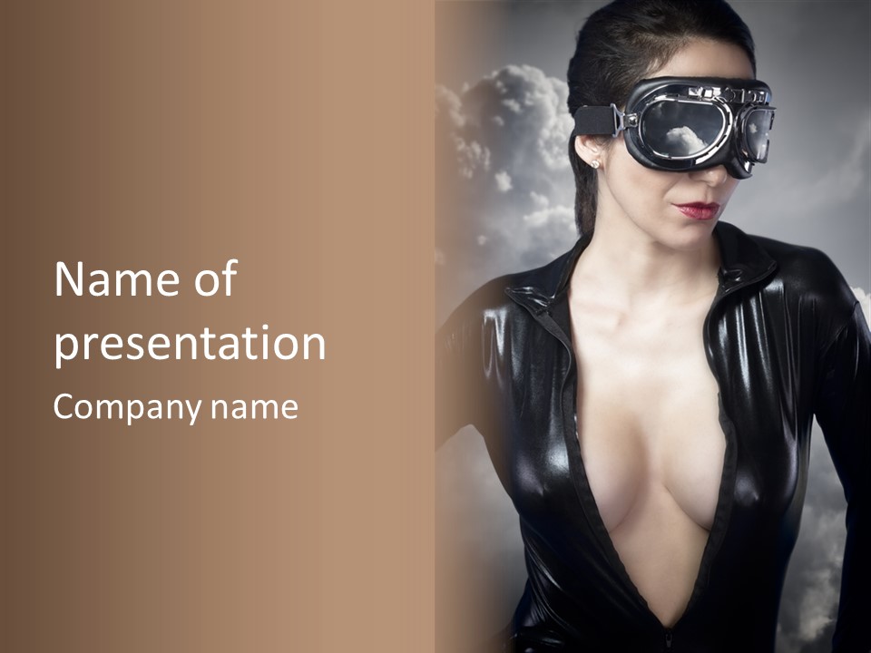 Steam Blond Fashion PowerPoint Template