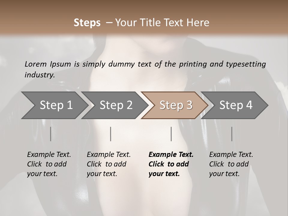 Steam Blond Fashion PowerPoint Template