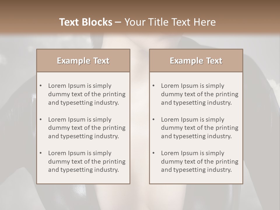 Steam Blond Fashion PowerPoint Template