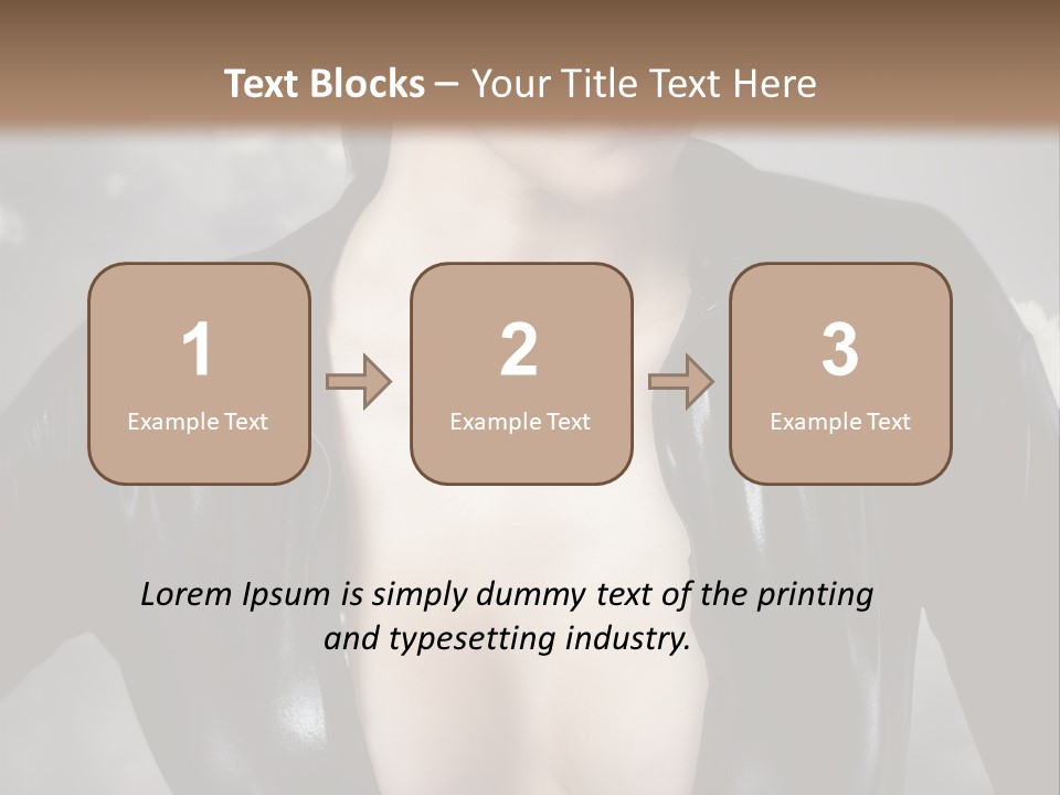 Steam Blond Fashion PowerPoint Template