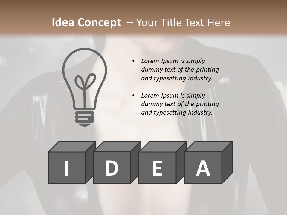 Steam Blond Fashion PowerPoint Template