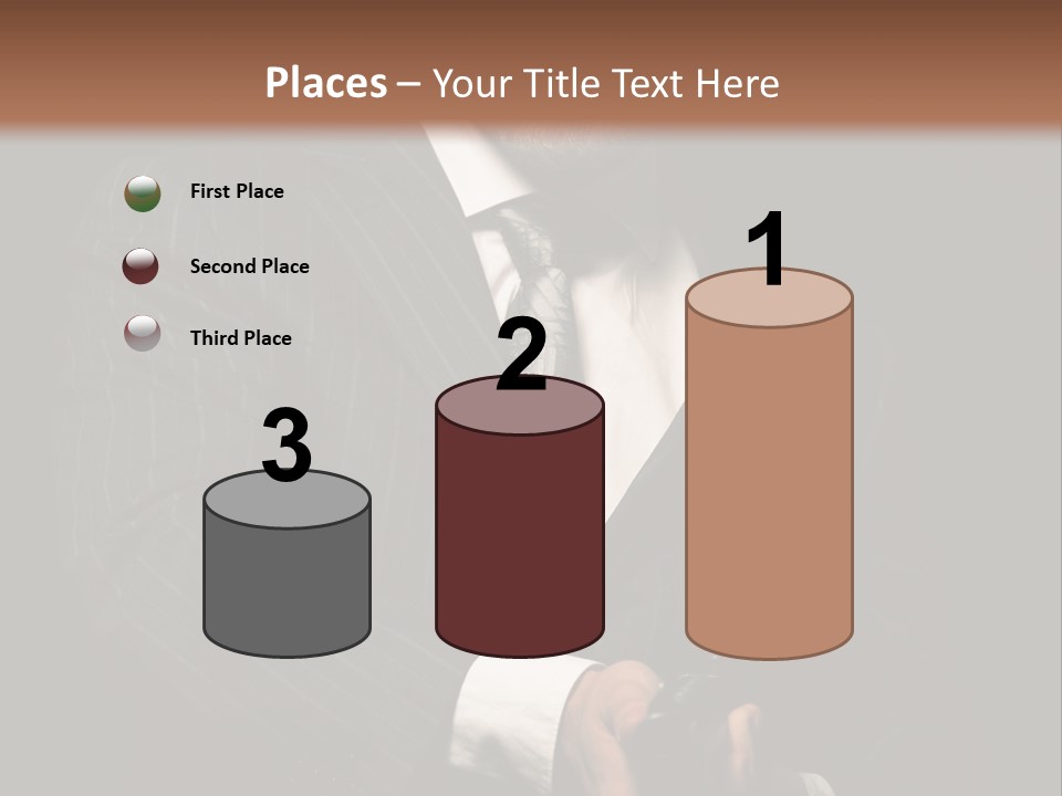 Suit Spy Black PowerPoint Template