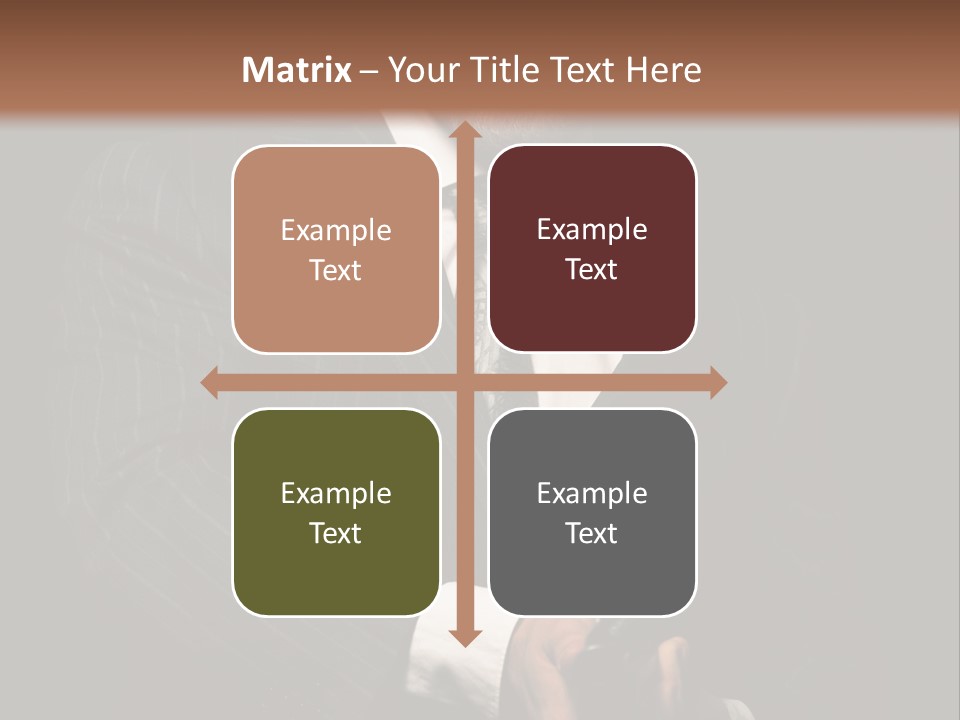 Suit Spy Black PowerPoint Template